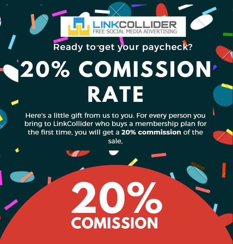 Get your paycheck now!,20% commission rate.